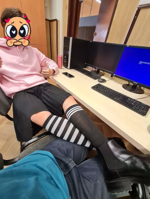 So lately I was first time in my Femboy outfit in school. What do you think? by Cutie_patootee