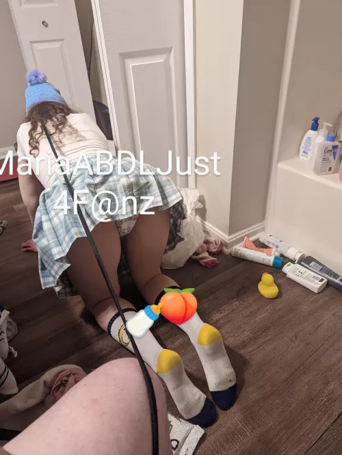 Somebody went for a walk in their Goodnite! by pacilover2003