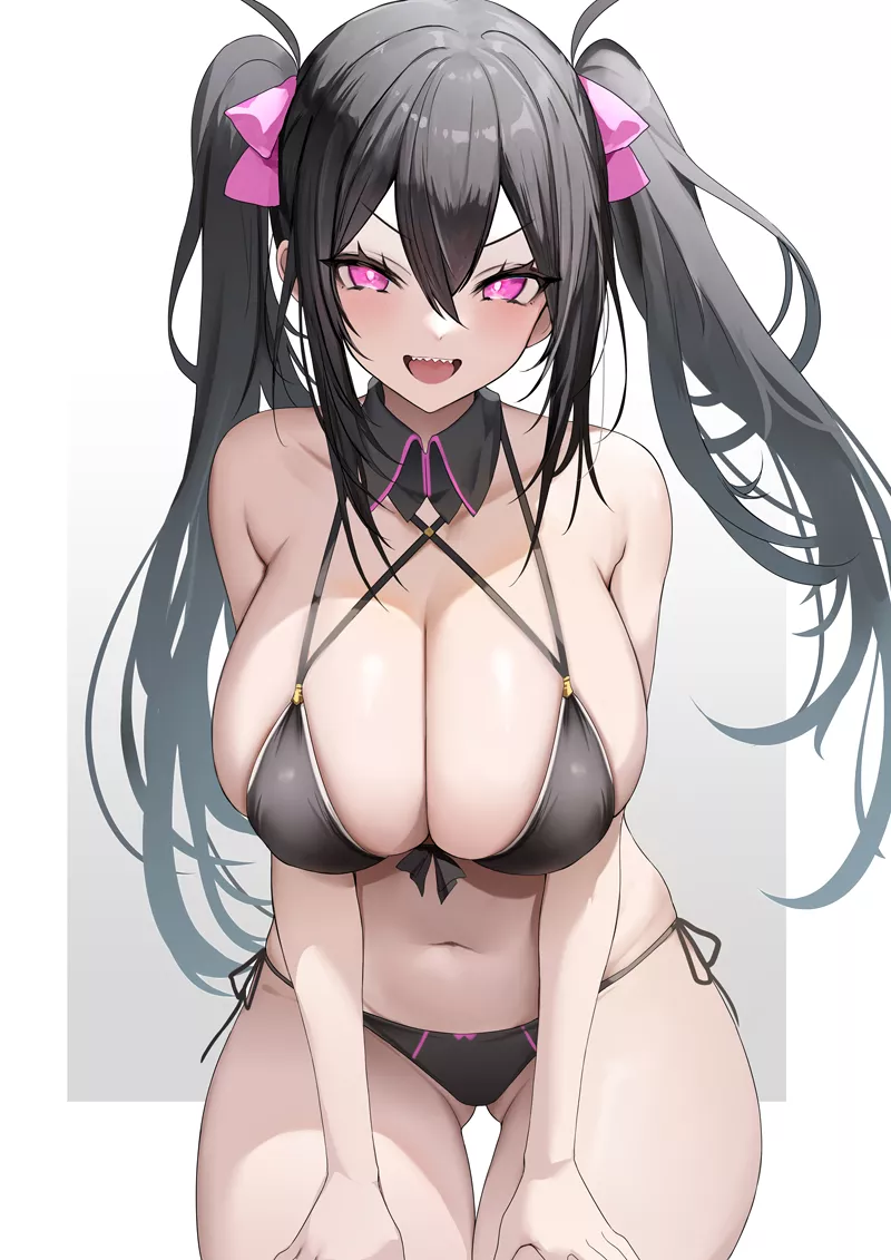 Swimsuit Twin Tails [Original] posted by ArmorXIII