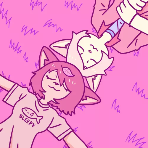 Taking a break 🍃 - art by me @shifugumi by shifugumi