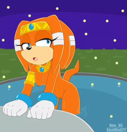 Tikal's midnight swim (SnailBail22) by SnailBail22