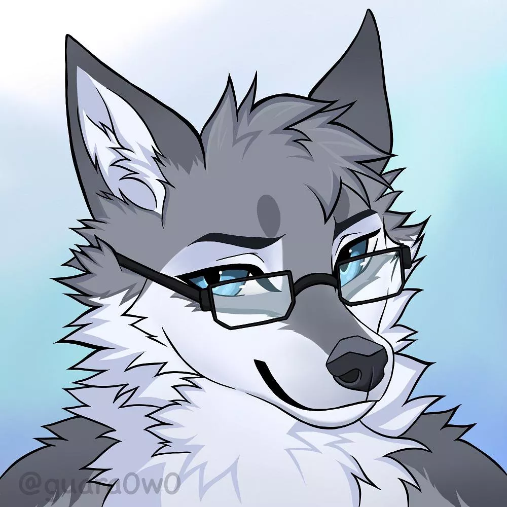 Wolf icon, version with glasses (art by me) posted by eveliseart