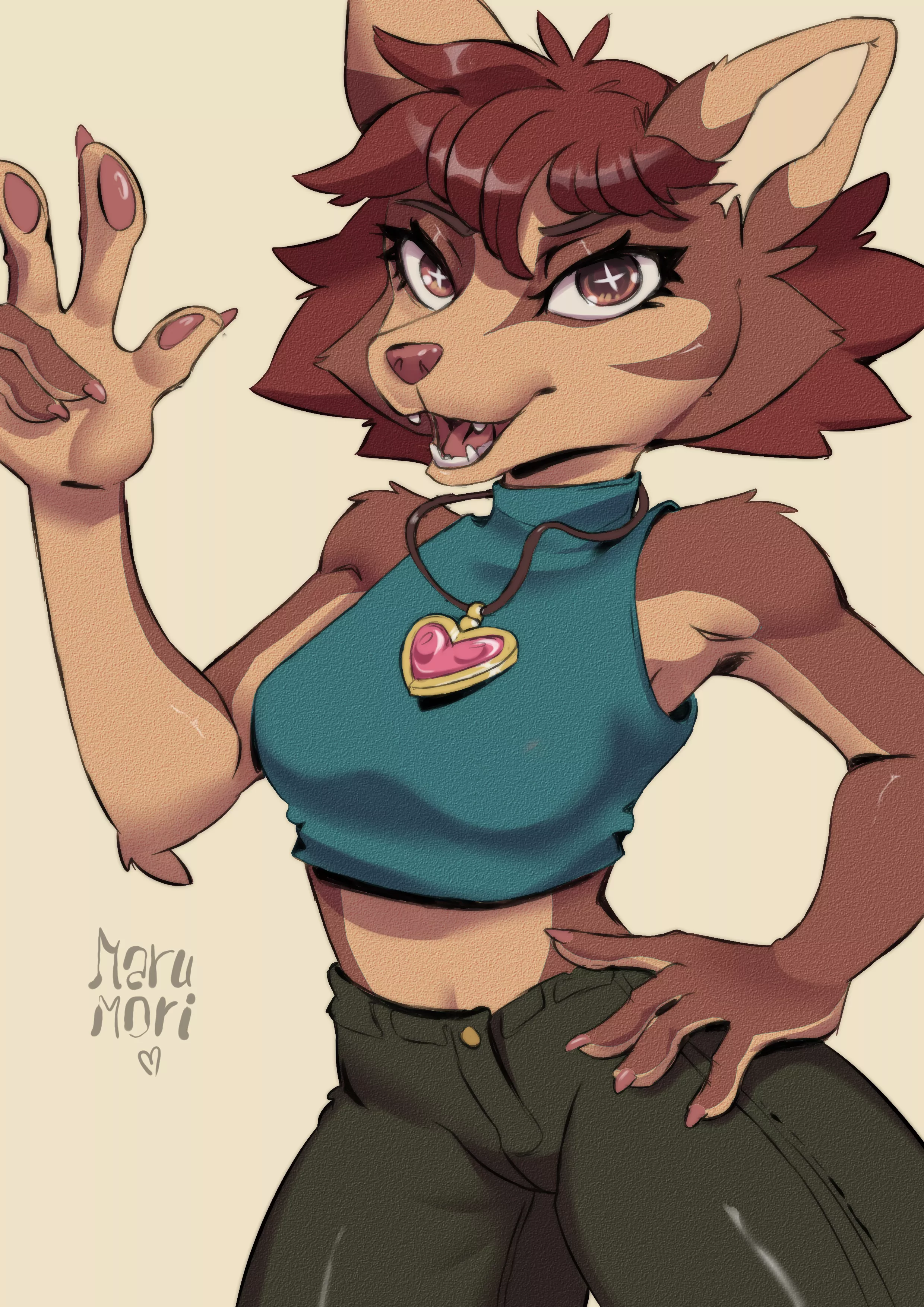 a recent commission (art by me) posted by maruuart