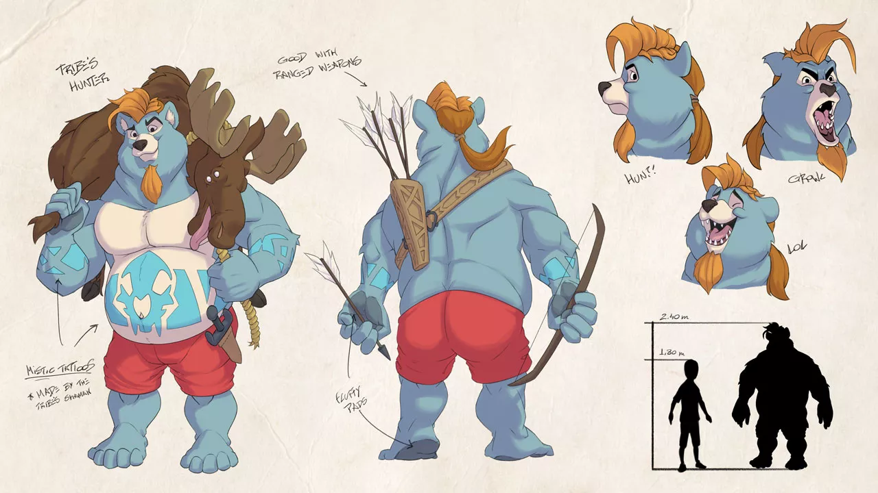 [ADOPTABLE AUCTION] Tribe's Hunter (OC by me) - More info on the first comment =) <3 posted by TitvsFaria