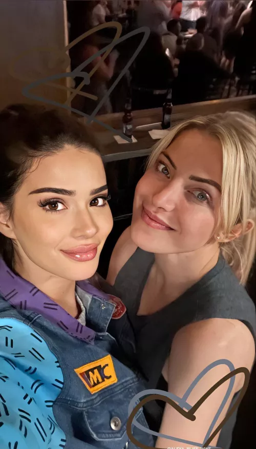 Alexa Bliss and Vanessa by WWEHotWomen