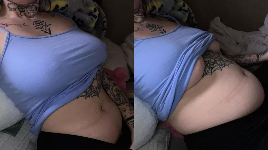 Before and after of a ‘two’ person meal by cherryxbunn