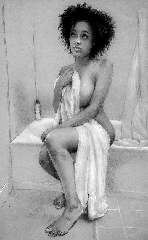 Charcoal pencil drawing by ScotchFinger01