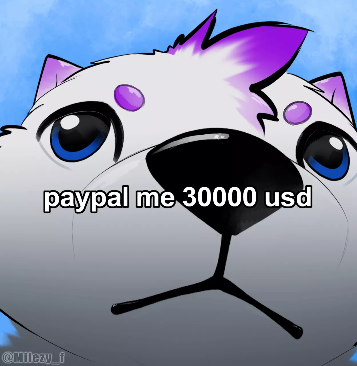 gib >:3c // by @milezy_f on twitter posted by milezy_f