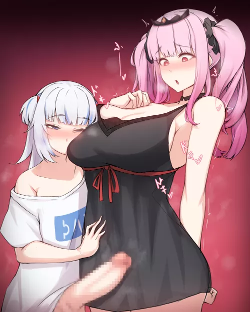 Gura's more than Calli expected (Rikuguma) [Hololive] by HarimProtagonest