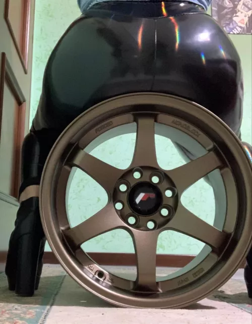 How about car girl in holographic leggings?👀 by roxy_and_george