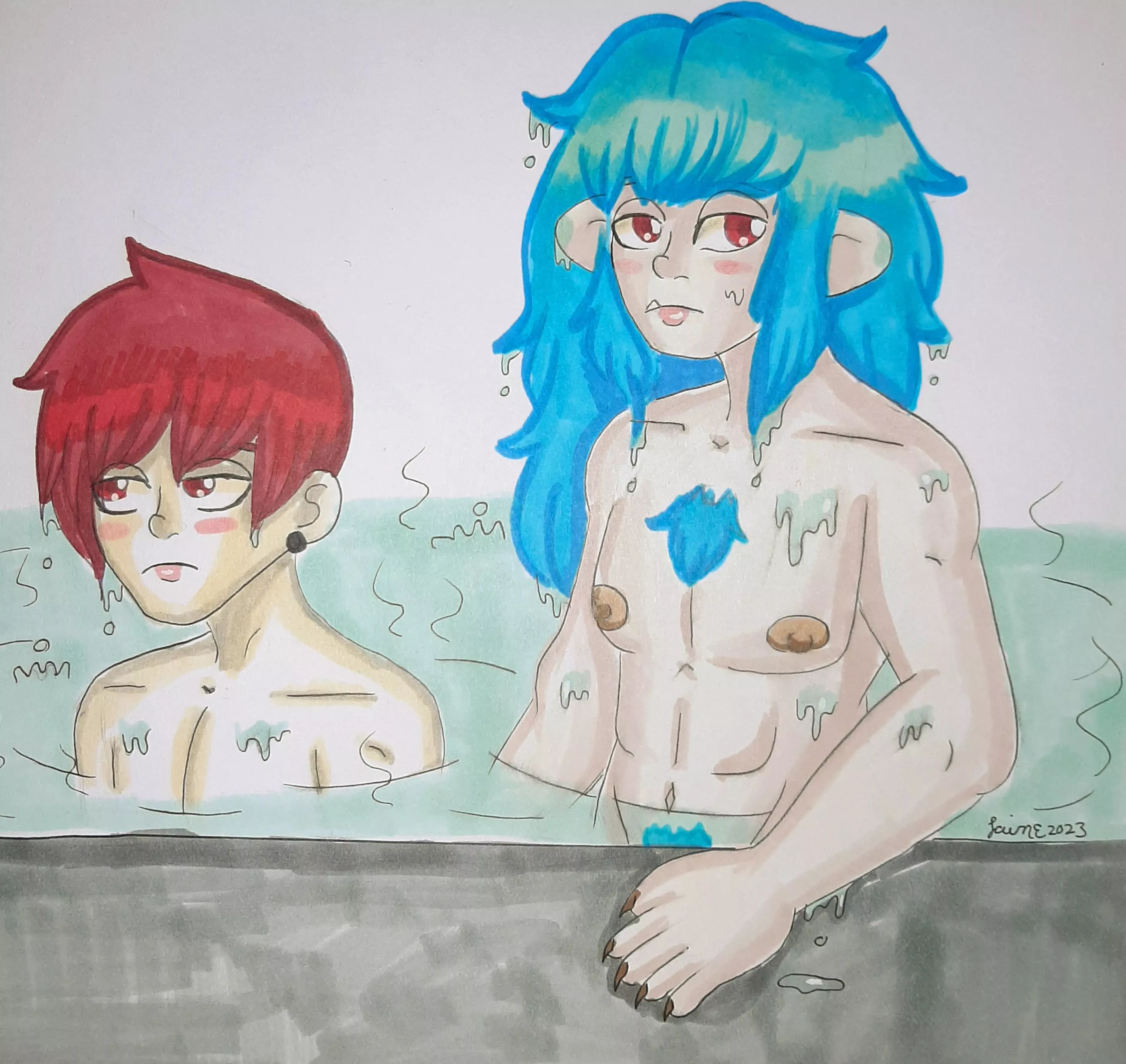 Jack and Torma at a Bathhouse posted by LoversboxLain