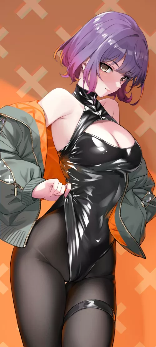 Jacket, Leotard, & Stocking by CheetahSperm18