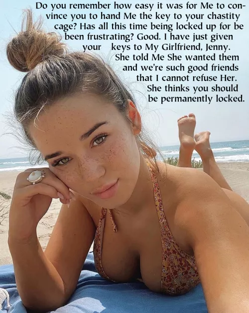Jenny has never gotten along with you. In fact, She has always held a strong dislike for you. Then, Jenny found out you were locked in chastity… by cbtok