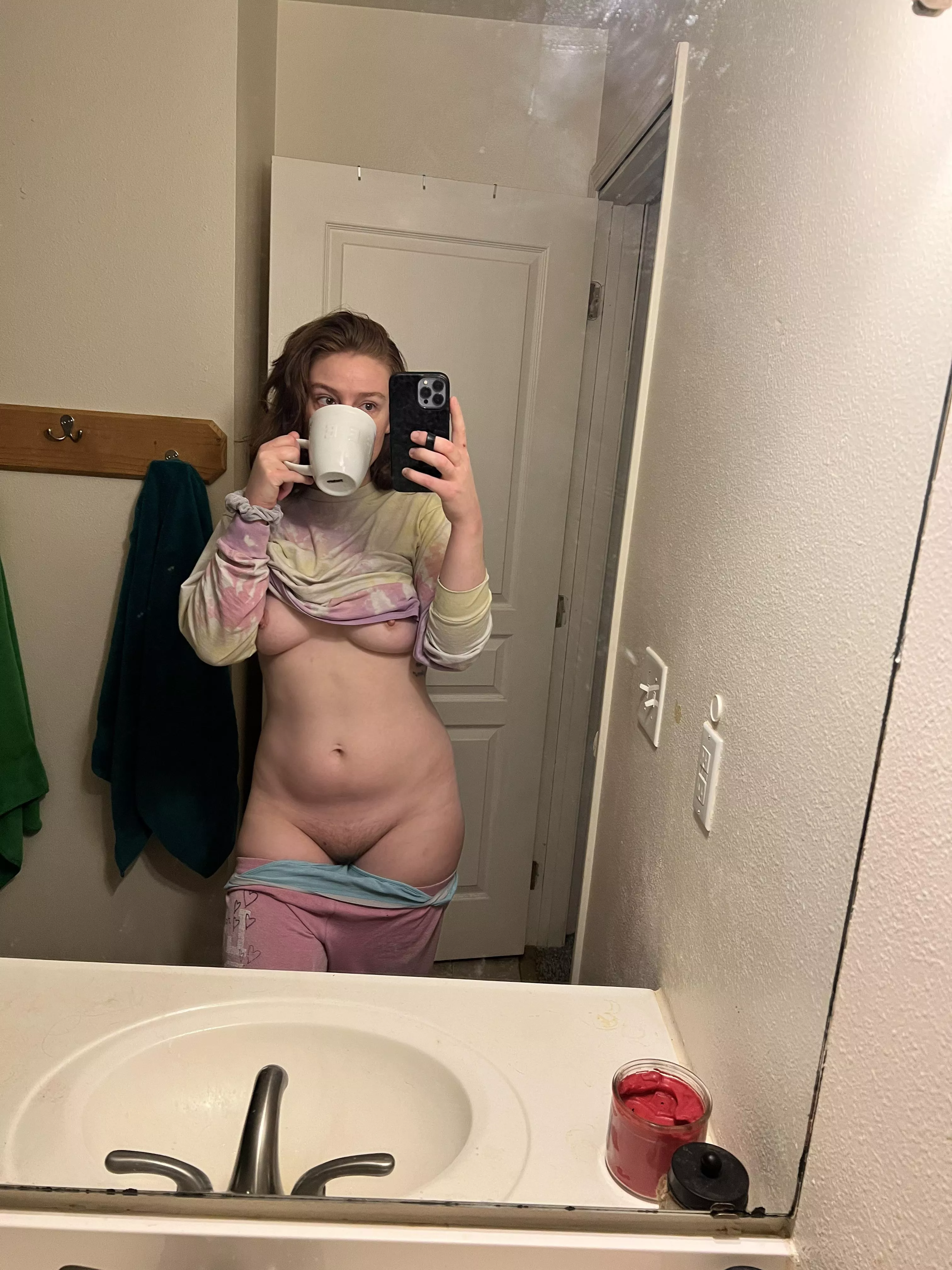 Just a curvy mommy sipping on her vanilla hot drink posted by adorablelilli