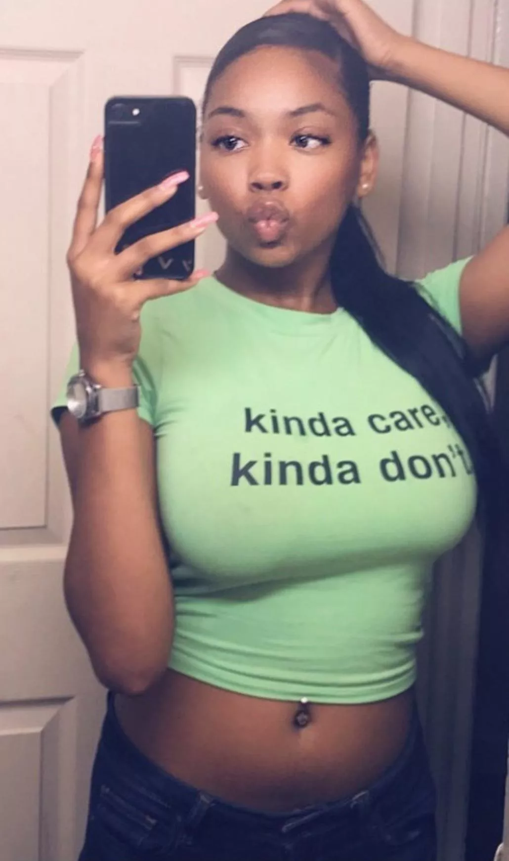 Kinda care, kinda don't posted by LoverofBlackBBWs25