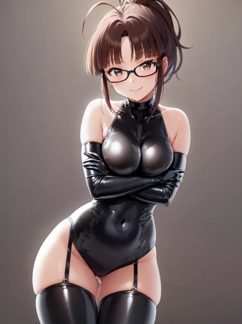 Latex Gloves & Garter Straps by CheetahSperm18