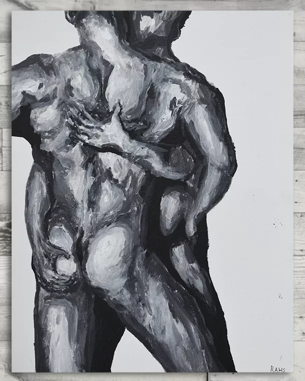 (OC) Bare Back Embrace - Rahs Body Art posted by RahsBodyArt