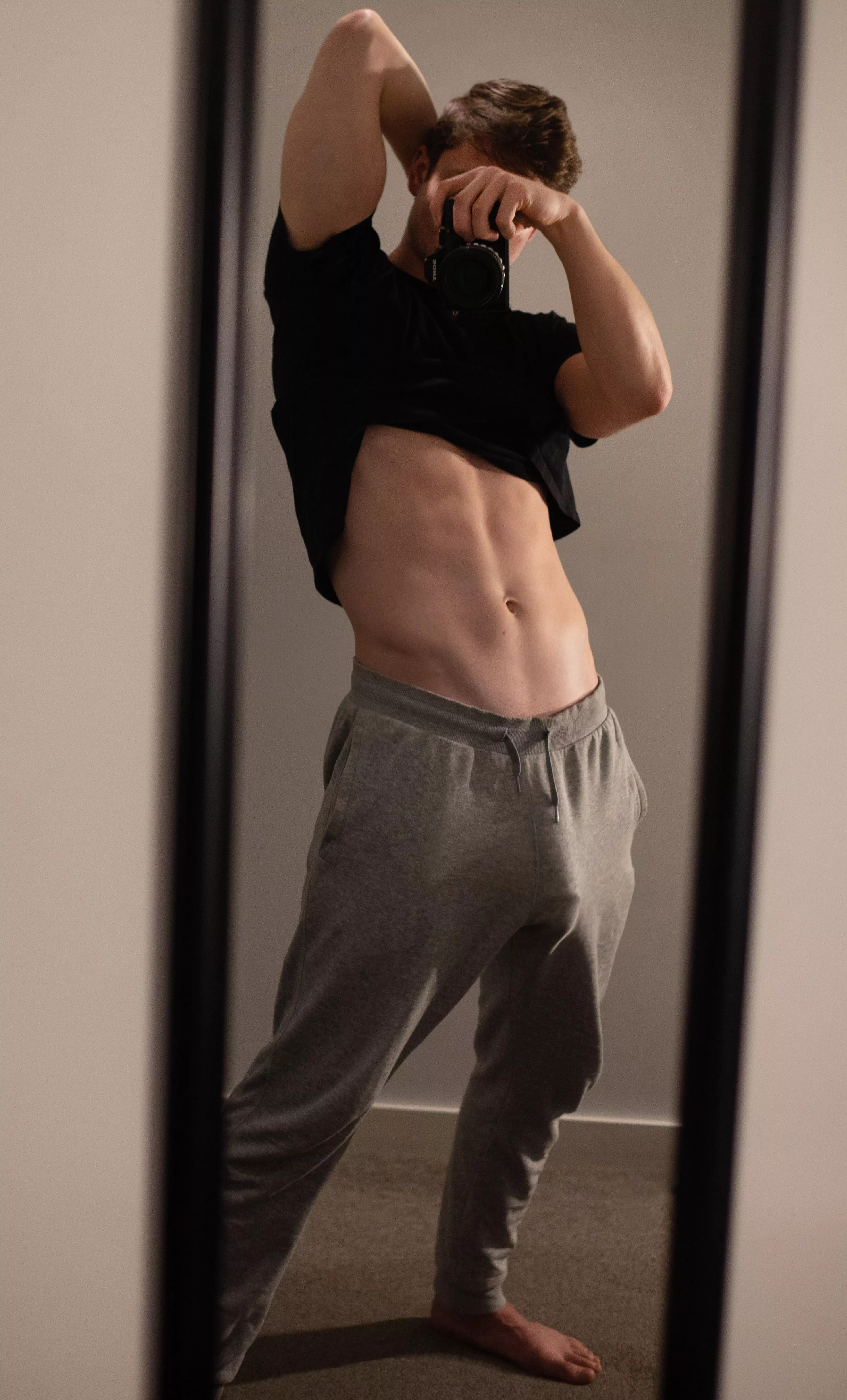 Pull these sweatpants off me with your teeth then get to sucking posted by Maple_Cock