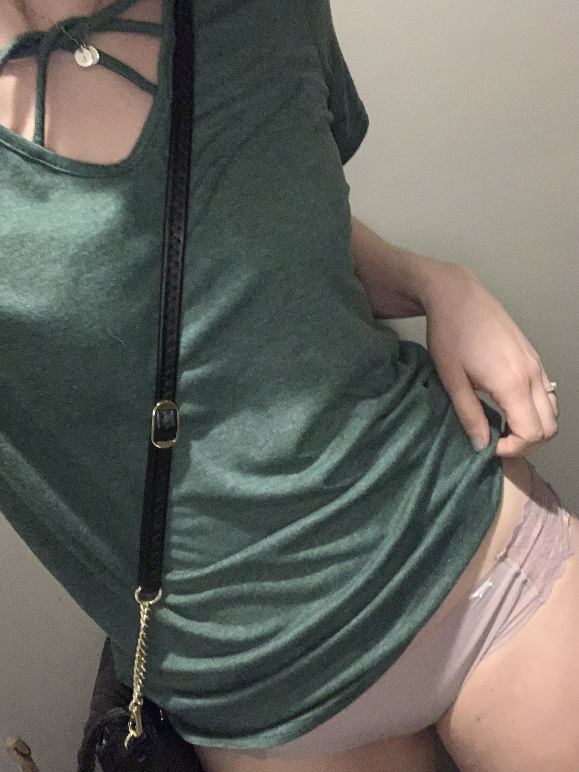 Quick peek of my wife’s panties posted by SexyMrsB69