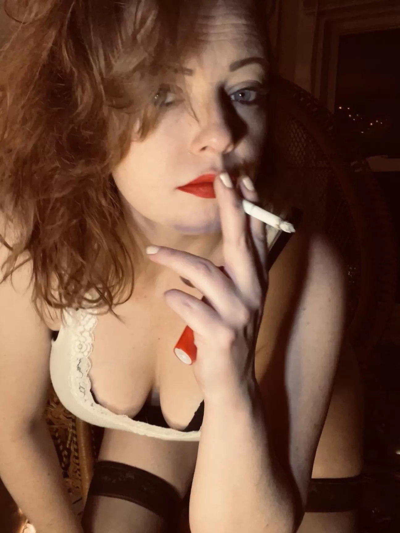 Smoking alone is no fun… where were you last night? posted by Laciethewife