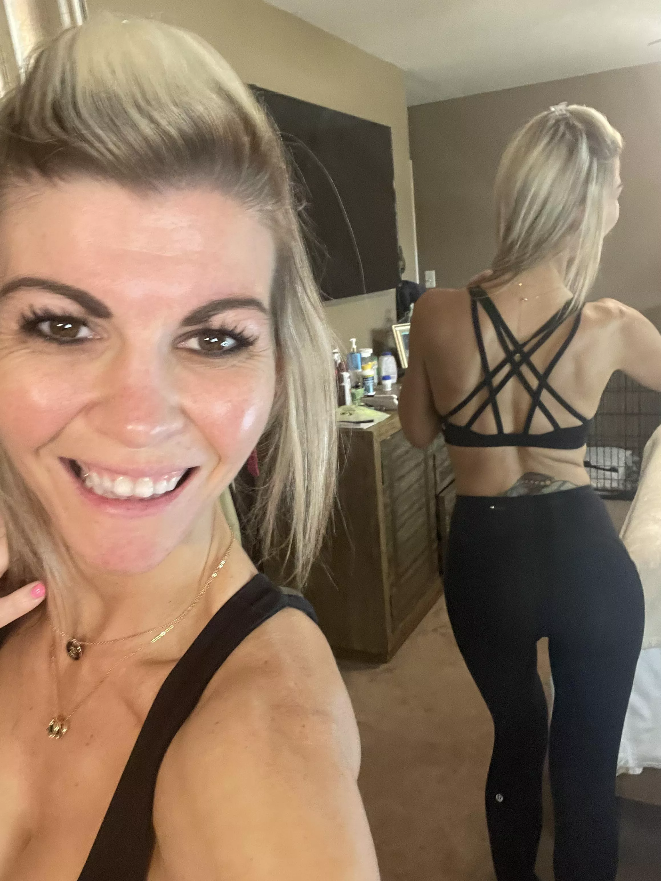 Would you wonder what was under my yoga pants? 39F posted by fitnesswife1983