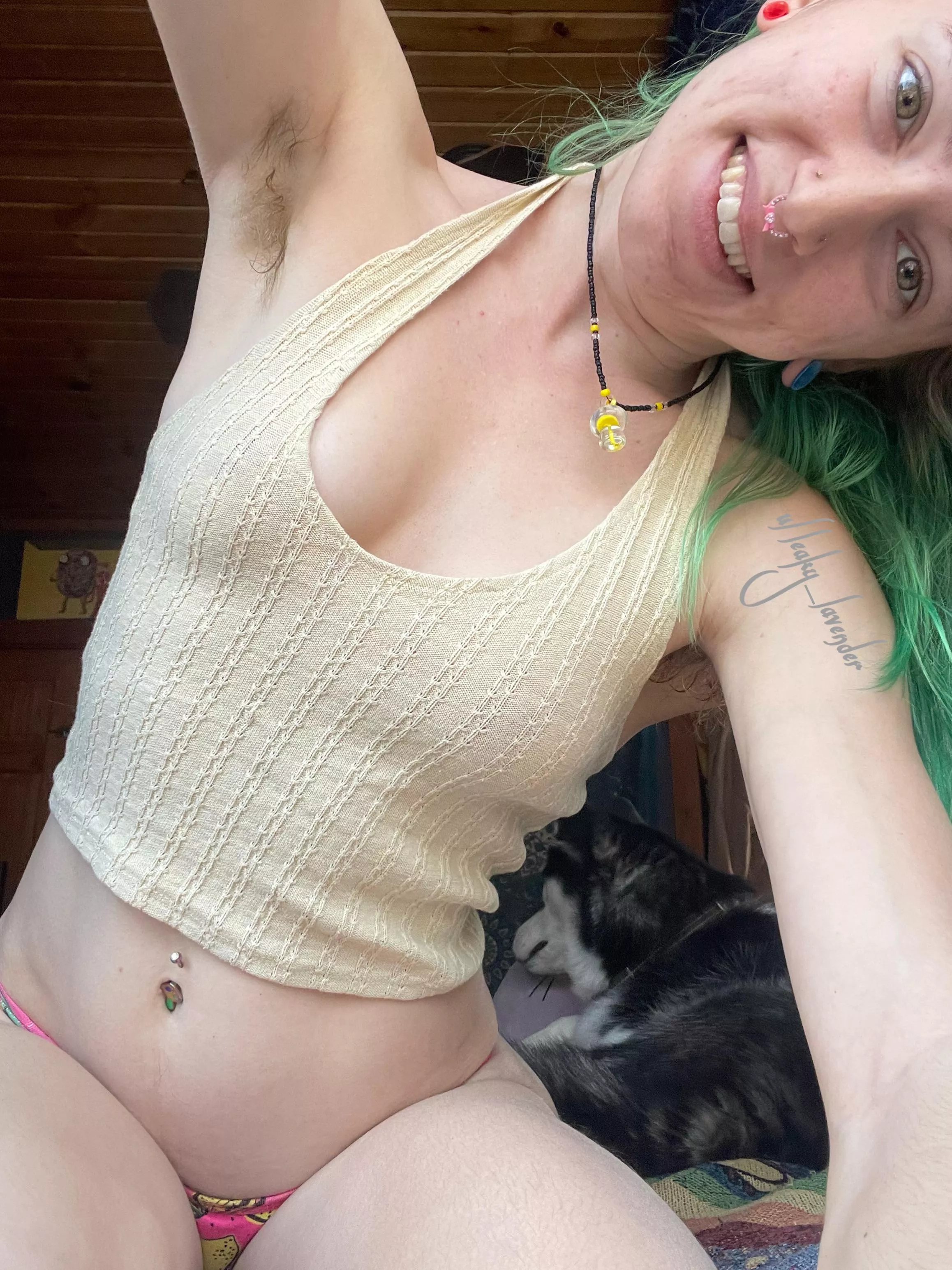 armpits rule, while you drool!!! 😇 posted by Leaky_Lavender