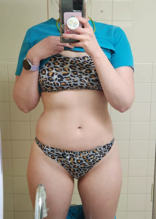 Couldn't go out for St. Patrick's Day today, but I wore some cute undies to show off while working [F] by TimidLilyGirl