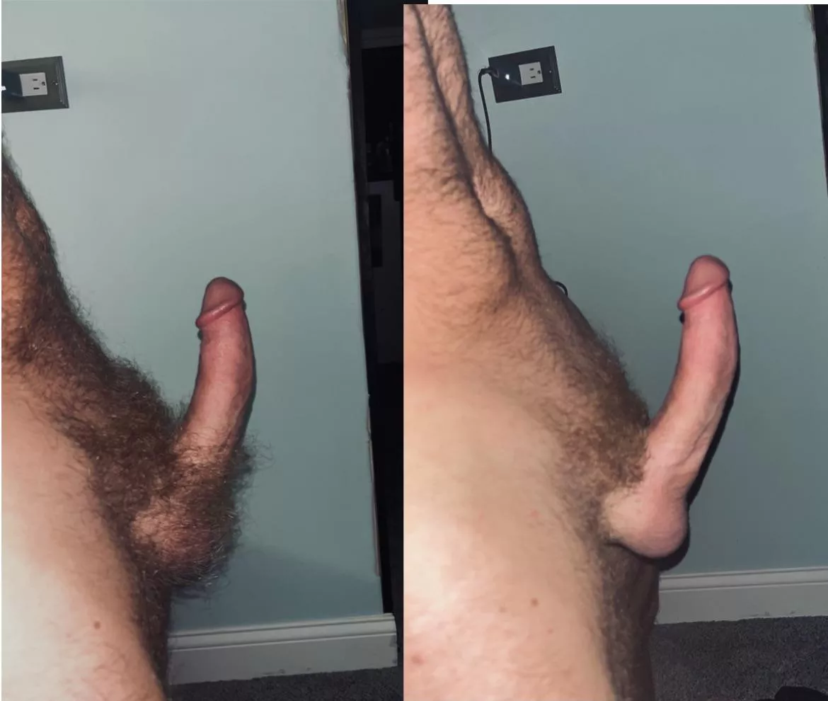 Just a little side by side comparison. I’ll be sticking with the left posted by fithairydude