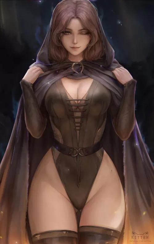 Melina showing off (Artist: Kittew) [Game: Elden Ring] by cumonanimegirls0