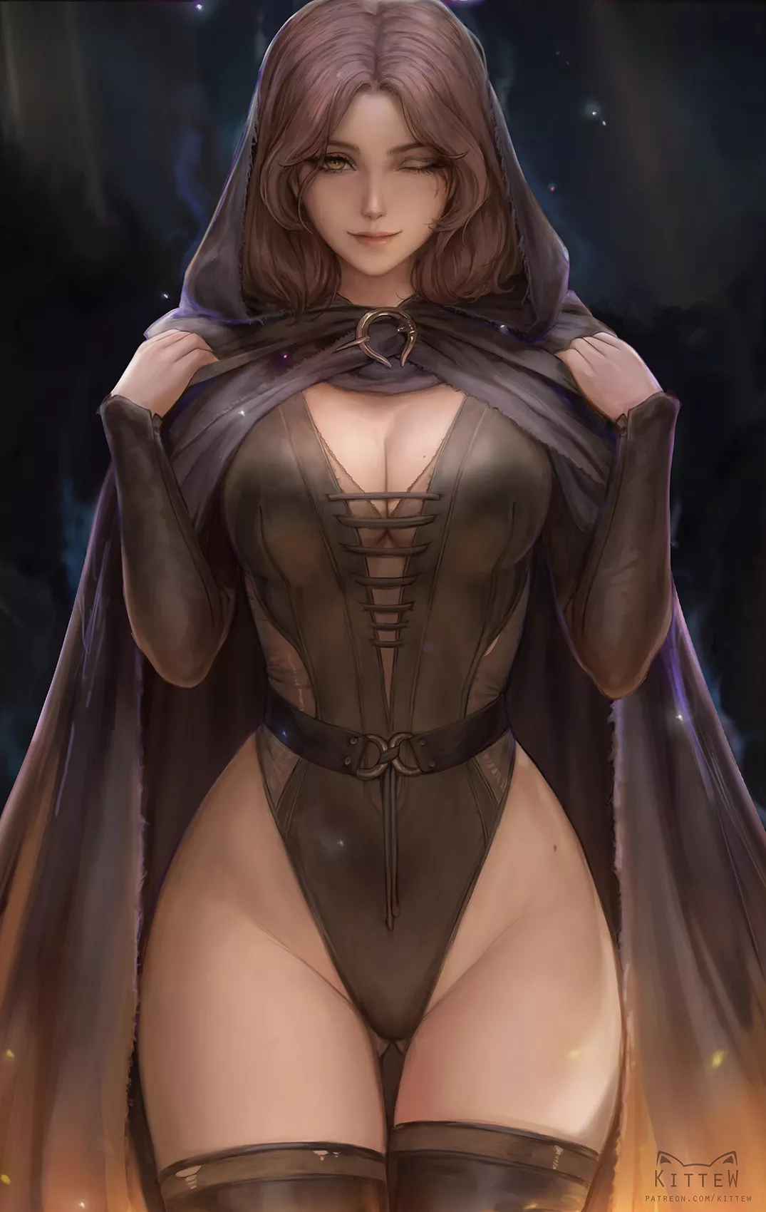 Melina showing off (Artist: Kittew) [Game: Elden Ring] posted by cumonanimegirls0