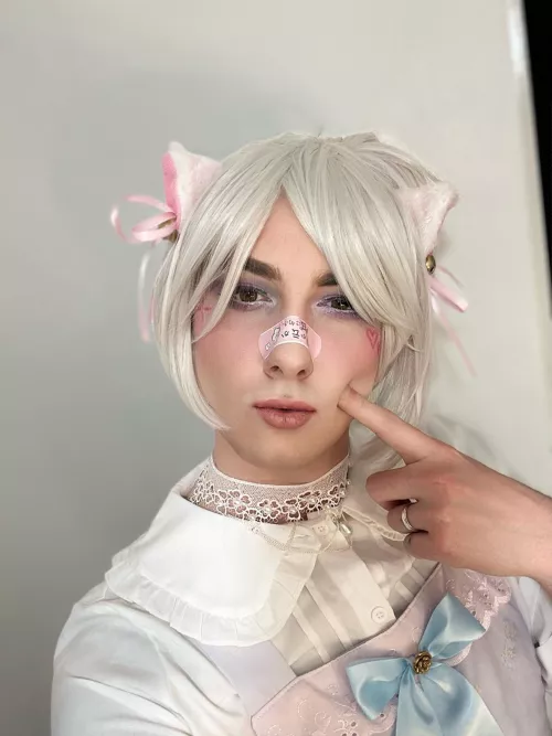 My husbands a femboy and I did his makeup today! What do you think? by kiyokokatari