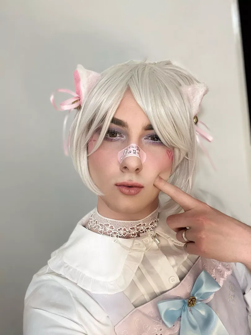 My husbands a femboy and I did his makeup today! What do you think? by kiyokokatari