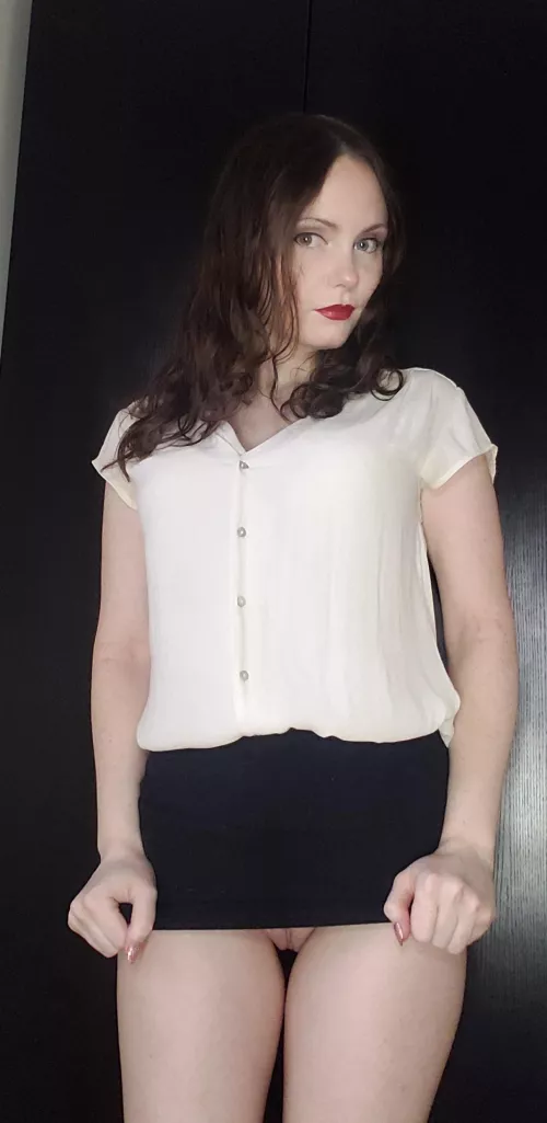 This skirt looks better without panties imo by TeenyTinyMiki