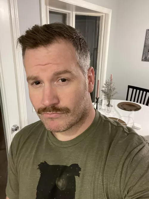 Trying out a mustache…thoughts? by MidwestMess87