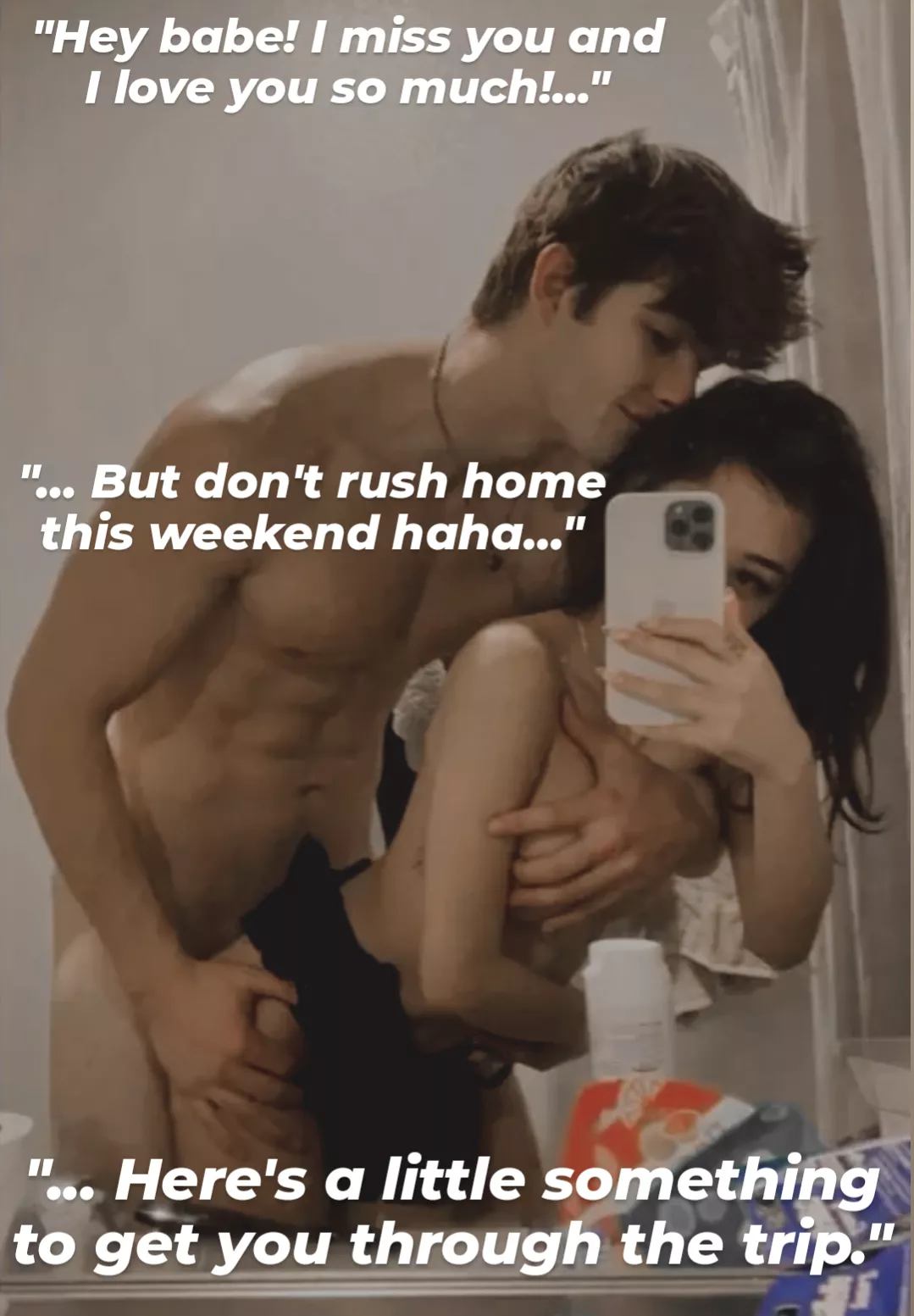 You look forward to your work trips more than ever now... posted by -JustKindaCurious-