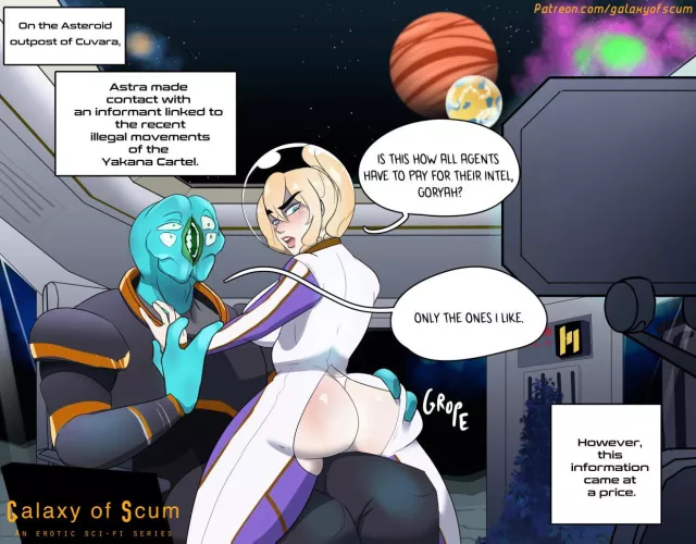 Alien Scum will always find a way to get the best beauties in the galaxy. by Galaxyofscum