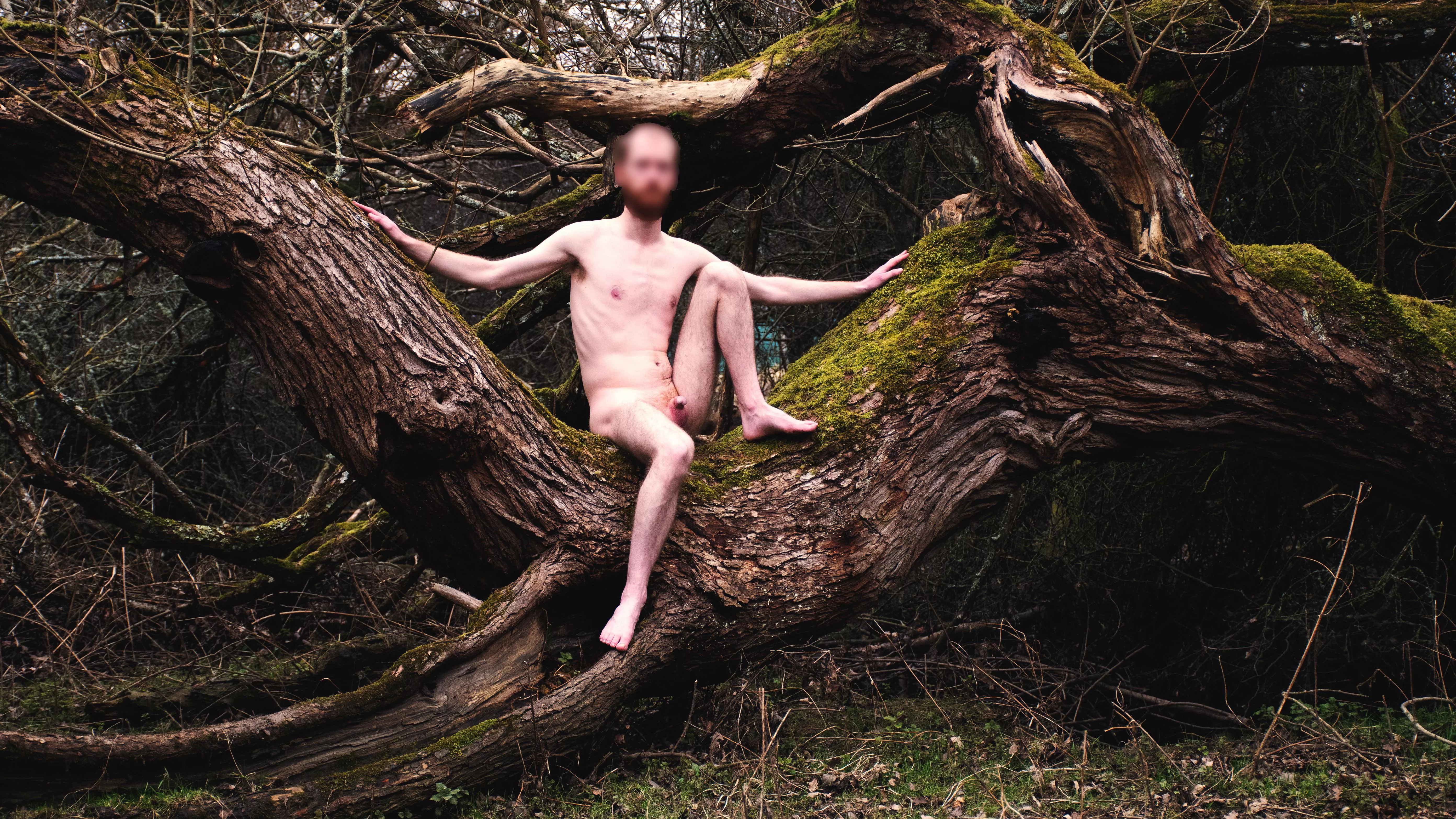 Can’t resist the chance to enjoy nature nude - even if it is still cold! posted by Art-Noudeau