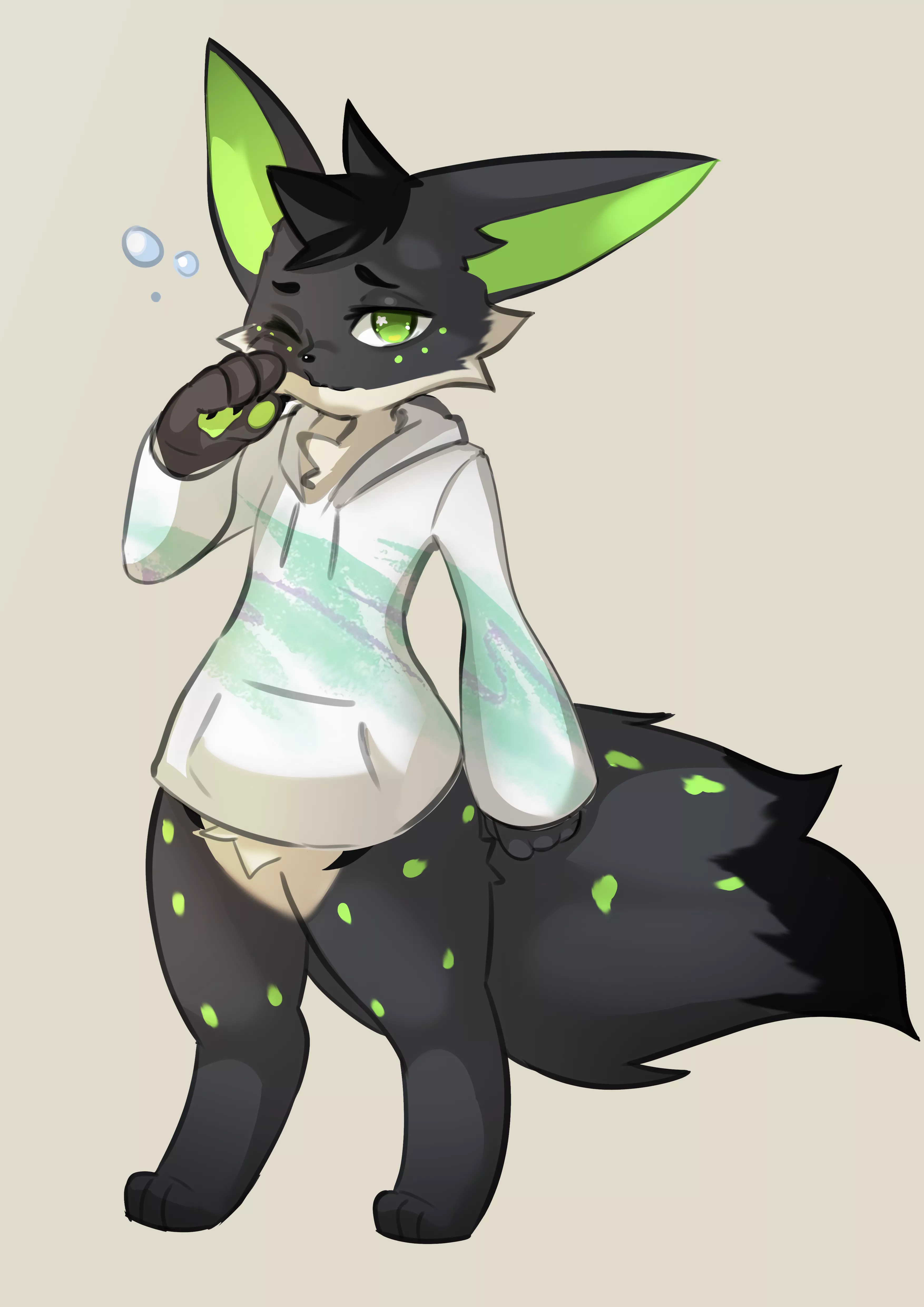 He needs a blanky! (art by me!) posted by Axuriuink