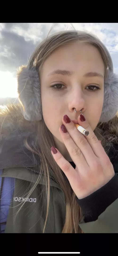 I love a morning cigarette😍 anyone wanna join me? by monika_svirida05