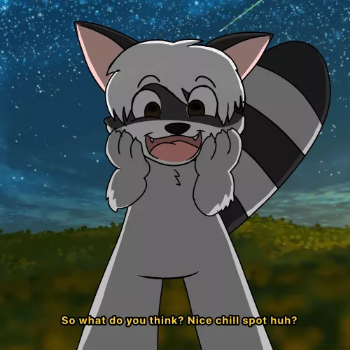 I missed you guys >.< 😭🦝💫🖤 by Vampiiremouse