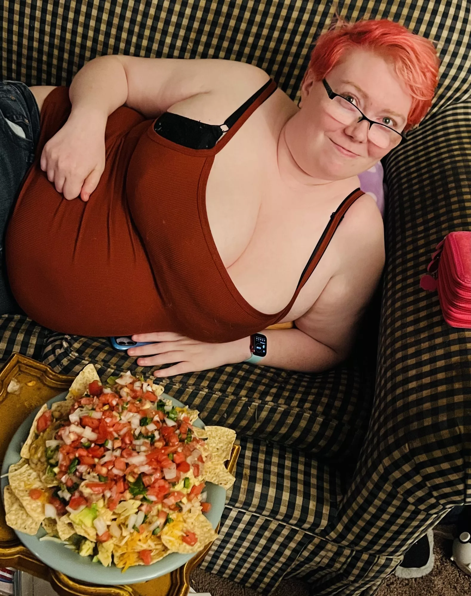 I’m back again with my enormous…plate of nachos :3 posted by EinarTheHentaiQueen