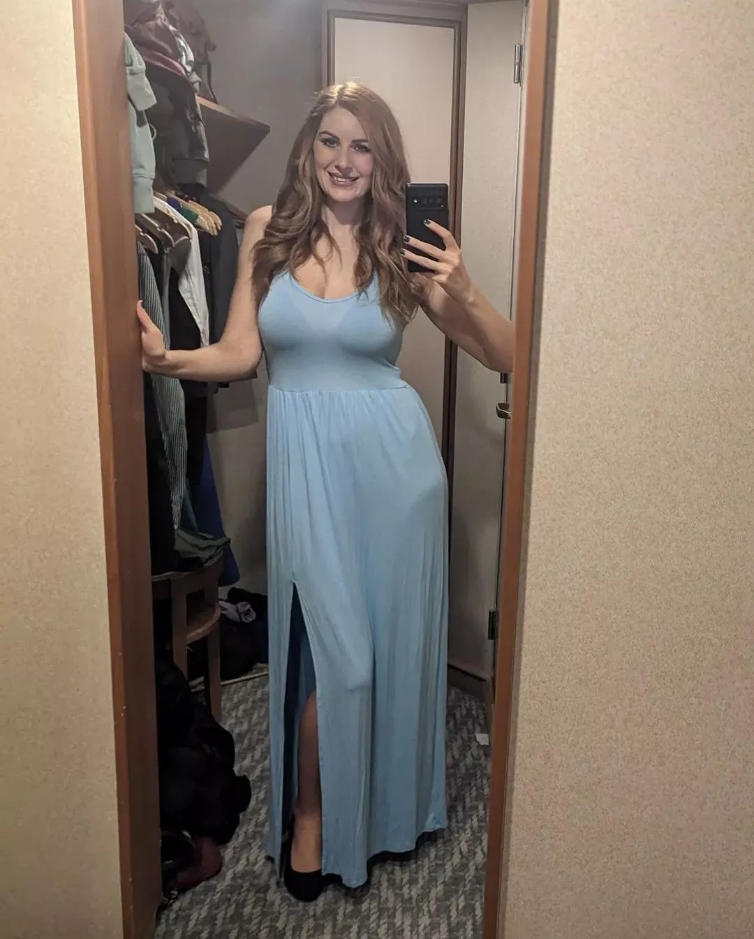 In a dress posted by Plastic_Librarian_12