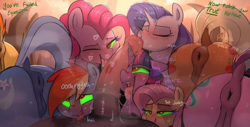 King Sombra uses the main six for his own personal use~ (Welost) posted by heisenstuff