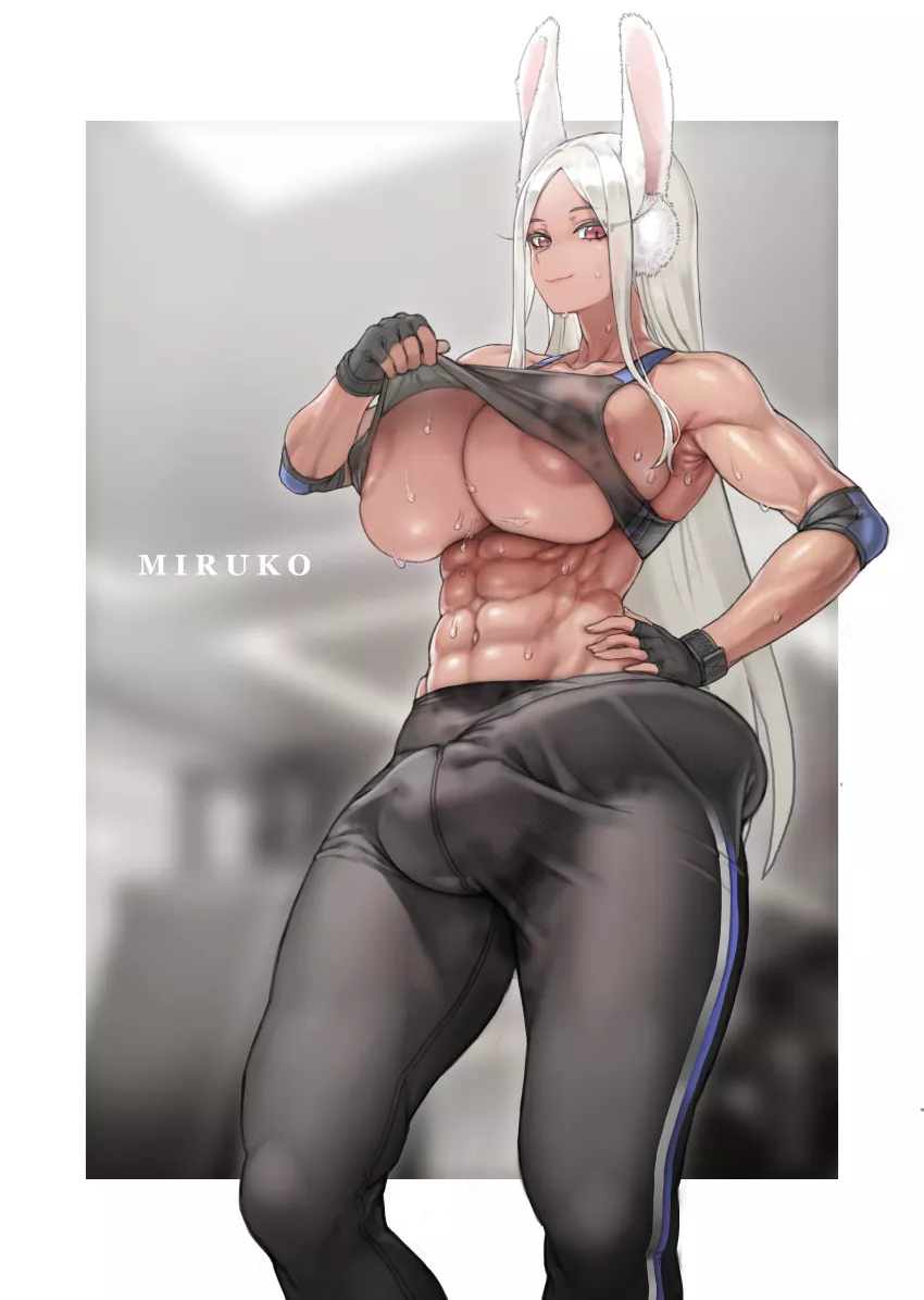 miruko at the gym posted by whathecat123