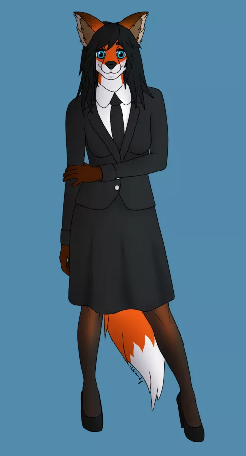 Office Rose (Art by me) by ComradeVulpinovsky