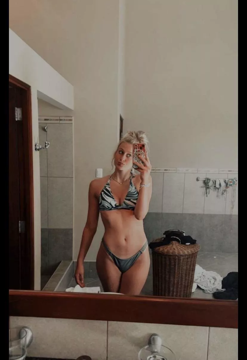 Thick Blonde in White and Green posted by Dangerous_Common_832