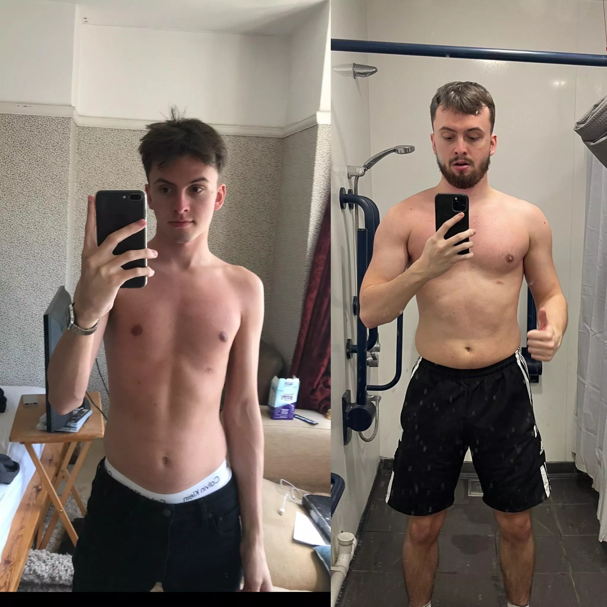 Thought I’d share 4 years of gym progress :) posted by loner0803