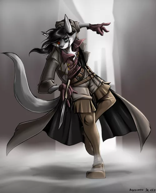 Wolf Thief/Assassin (art by Angrycontra) by Angrycontra