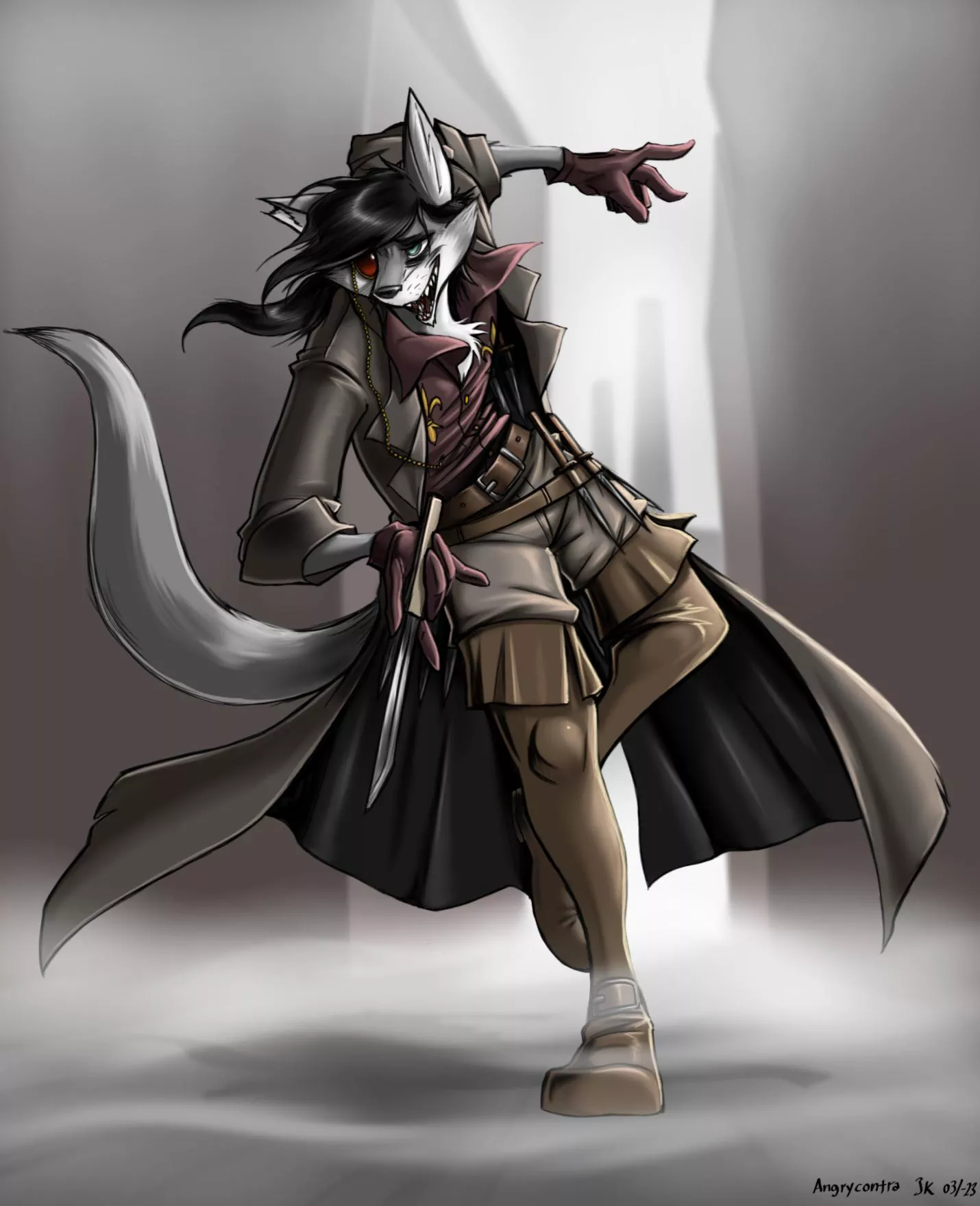 Wolf Thief/Assassin (art by Angrycontra) posted by Angrycontra