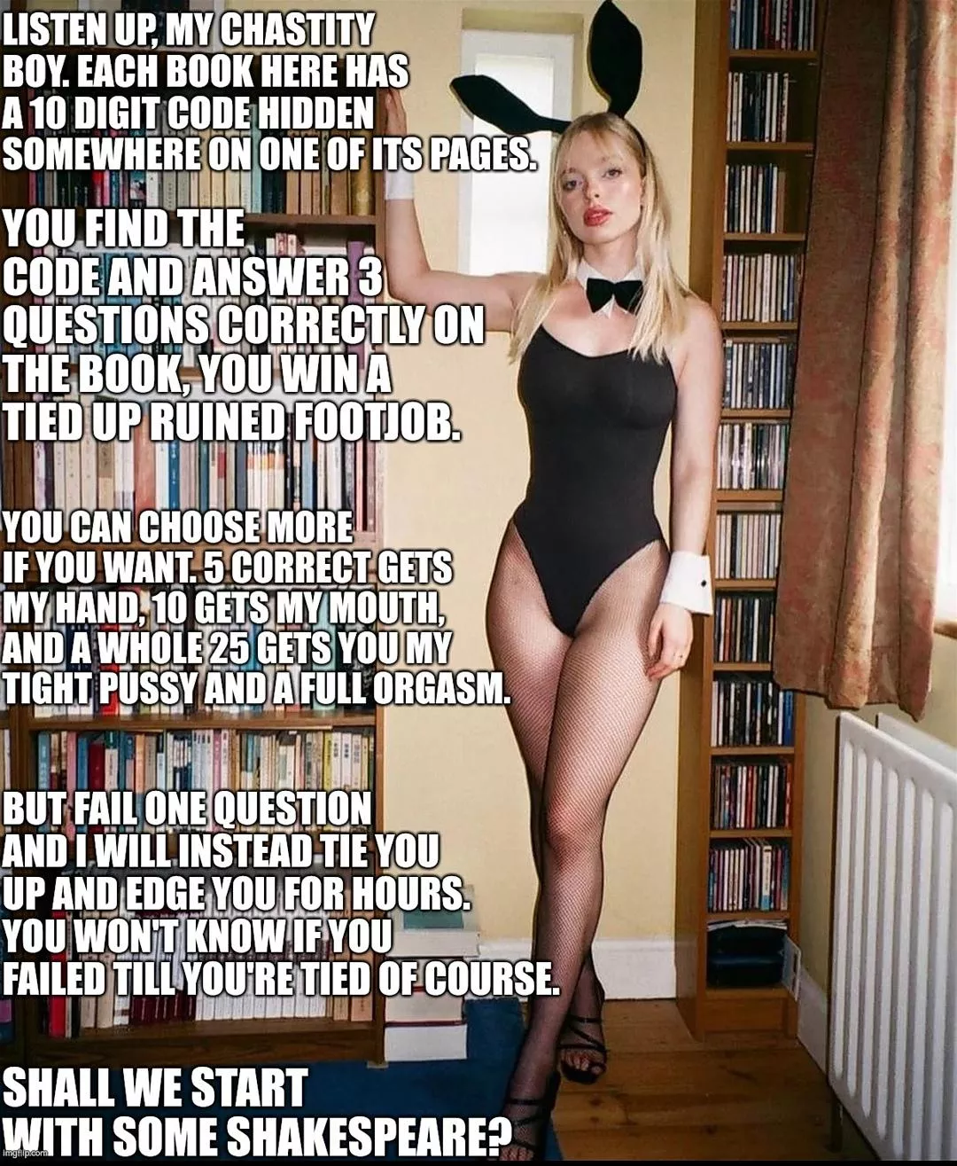 Better start studying if you ever want a full orgasm again! posted by startarctic99